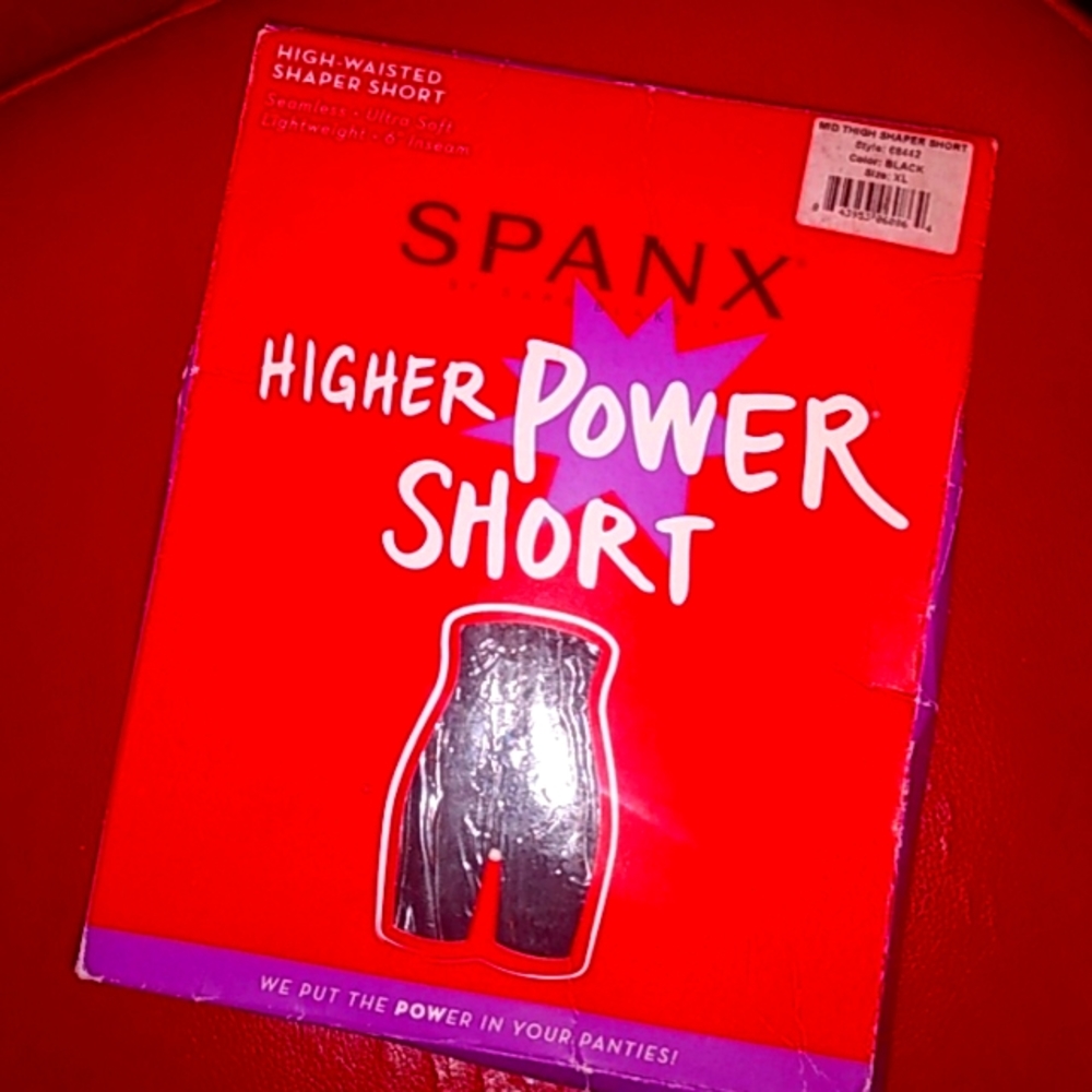 NIB SPANX XL HIGH POWER SHORT IN BLACK